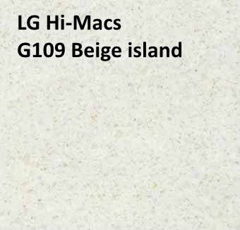 Акриловый камень LG Hi-Macs G109 Beige island